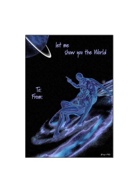 "Show me the World" Valentine's Day Card